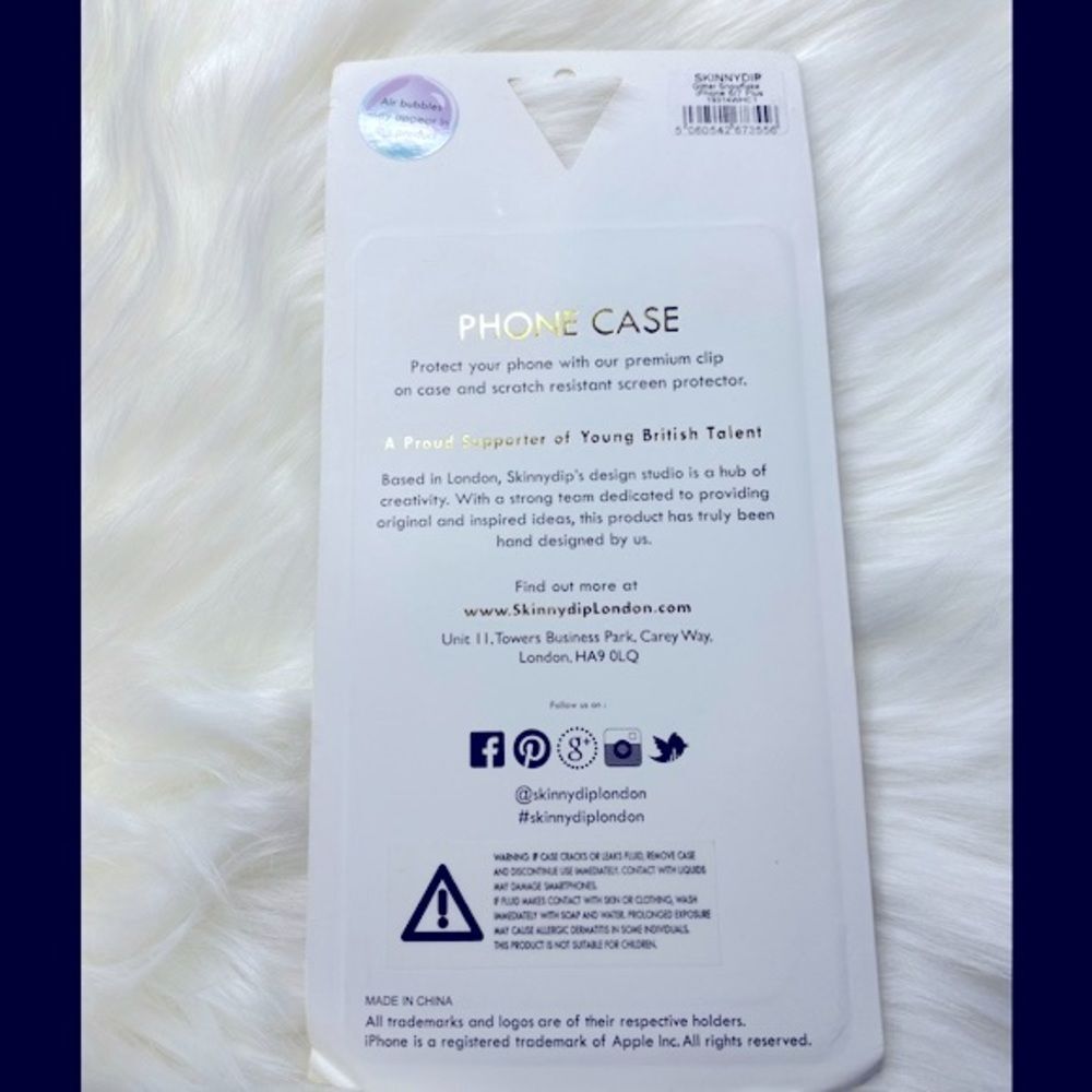 Skinny Dip London Glitter Snowflake IPhone Case NWT - Picture 2 of 3